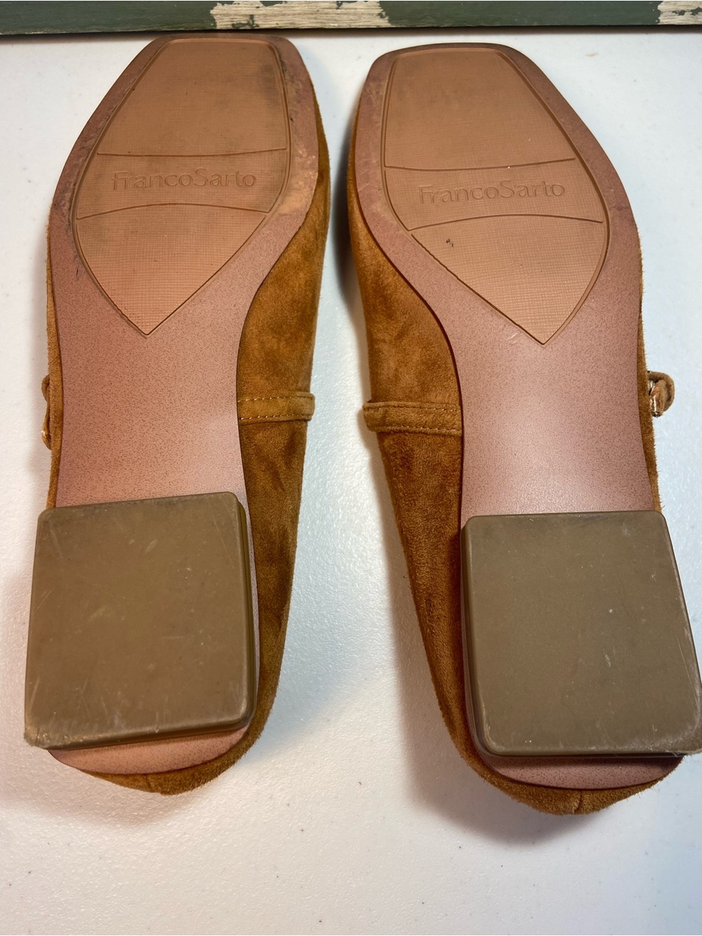 FRANCO SARTO Women’s Suede Mary Jane Flats in Brown SZ 6 - Picture 9 of 10